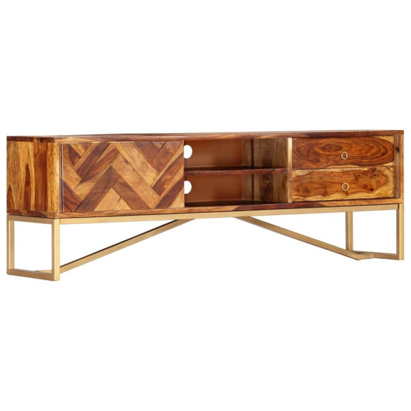 Szafka pod TV, 140x30x45 cm, lite drewno sheesham 383447
