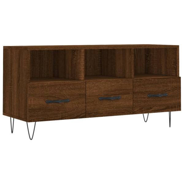 Szafka pod TV brązowy dąb 102x36x50 cm 857676