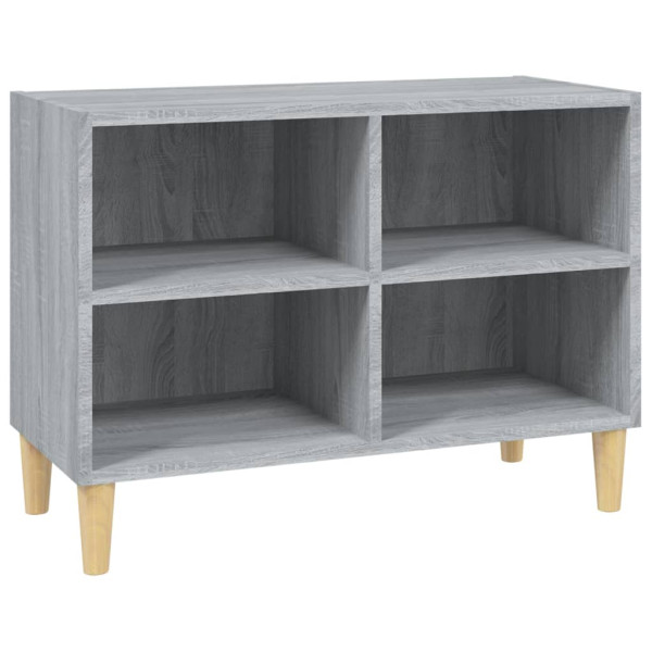 Szafka pod TV drewniane nóżki szary dąb sonoma 69.5x30x50 cm 867880