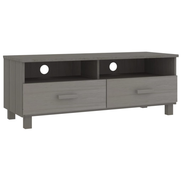 Szafka pod TV jasnoszara 106x40x40 cm drewno sosnowe 867922
