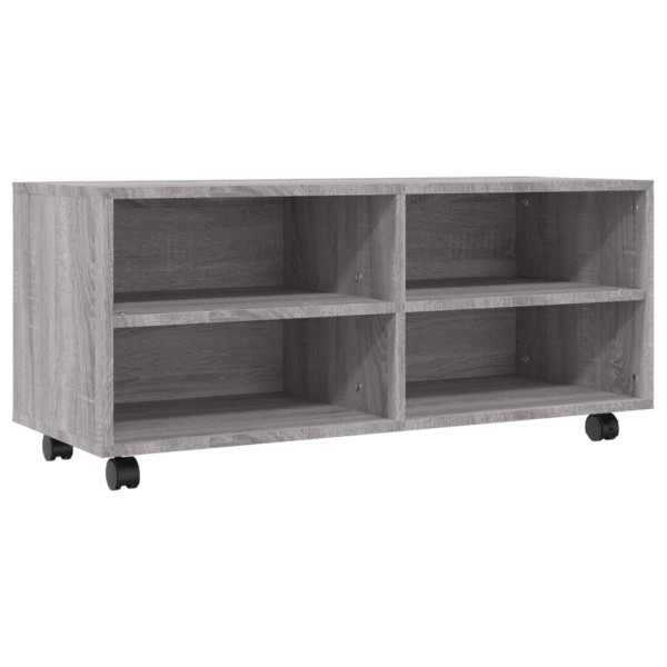 Szafka pod TV na kółkach szary dąb sonoma 90x35x35 cm 867062