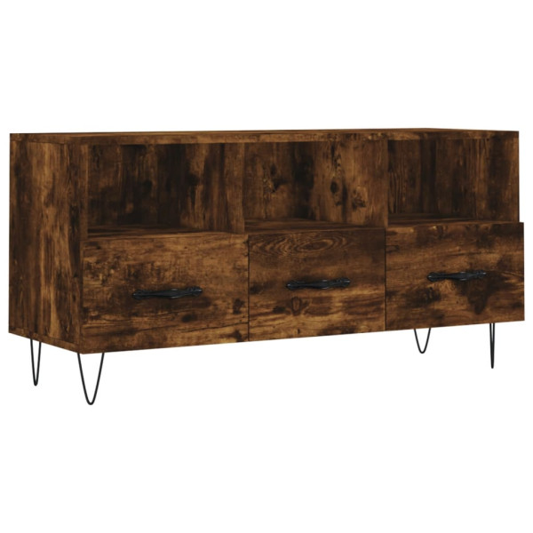 Szafka pod TV przydymiony dąb 102x36x50 cm 857710