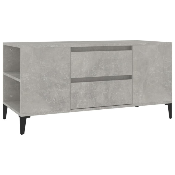 Szafka pod TV szarość betonu 102x44.5x50 cm 857638