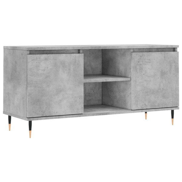 Szafka pod TV szarość betonu 104x35x50 cm 867570