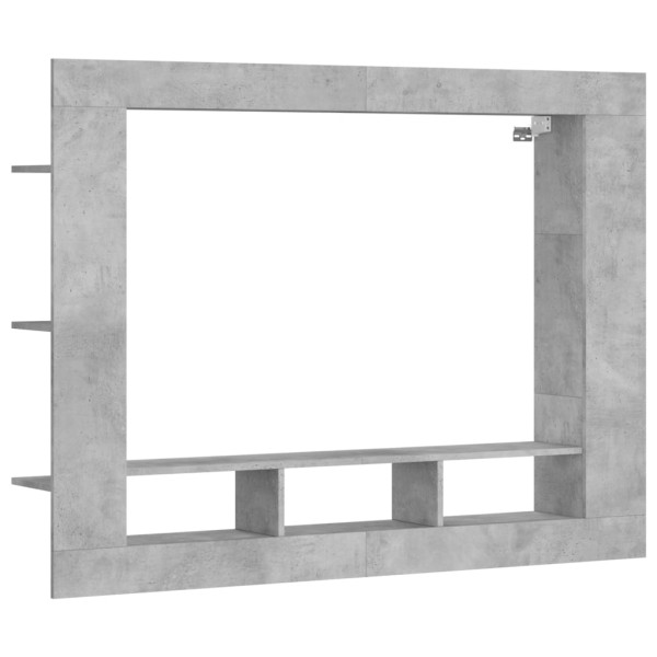 Szafka pod TV szarość betonu 152x22x113 cm 853306
