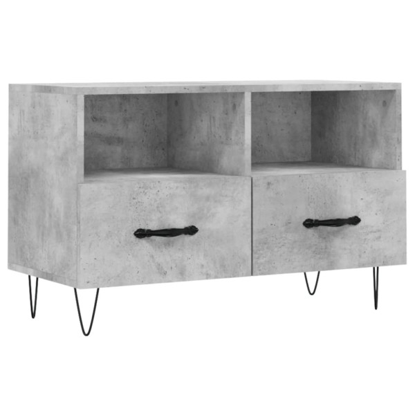 Szafka pod TV szarość betonu 80x36x50 cm 867690