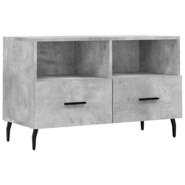 Szafka pod TV szarość betonu 80x36x50 cm 867834