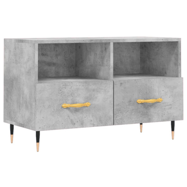 Szafka pod TV szarość betonu 80x36x50 cm 867958