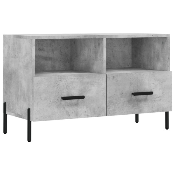Szafka pod TV szarość betonu 80x36x50 cm 867467