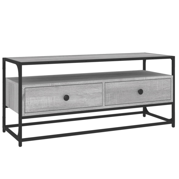 Szafka pod TV szary dąb sonoma 100x35x45 cm 867559
