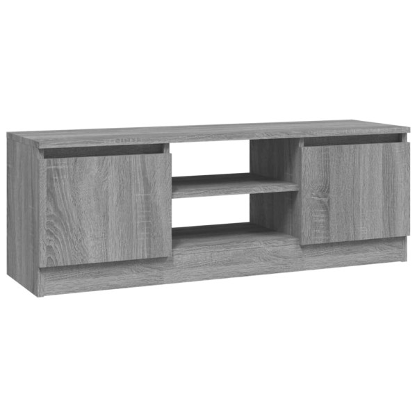 Szafka pod TV z drzwiczkami szary dąb sonoma 102x30x36 cm 866601