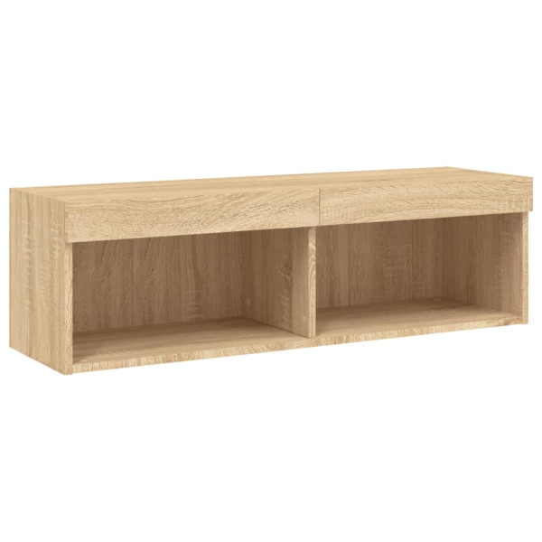 Szafka pod TV z oświetleniem LED dąb sonoma 100x30x30 cm 865103