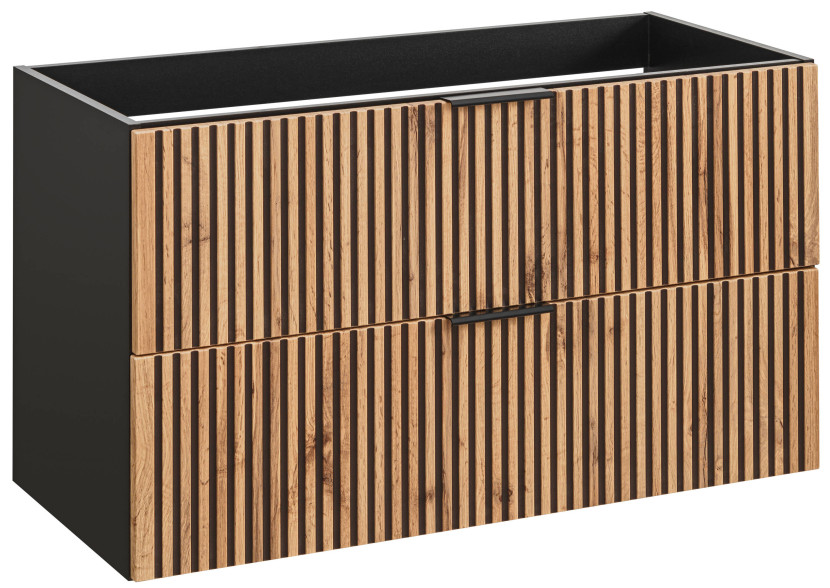 Szafka pod umywalkę 100 cm Xilo Black Wotan 121567