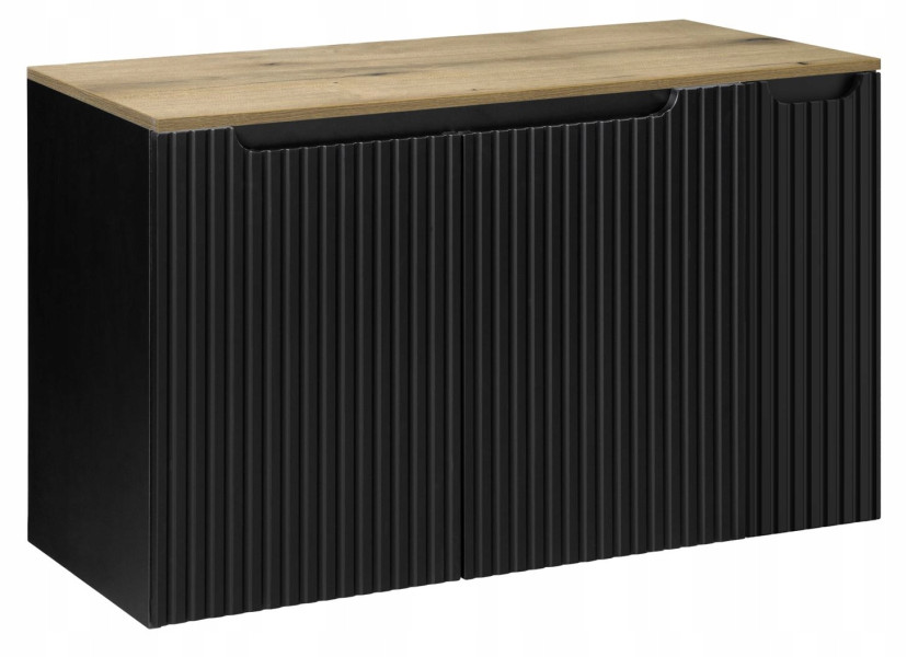 Szafka pod Umywalkę 100 cm z Blatem RYFLE NOVA BLACK 232709