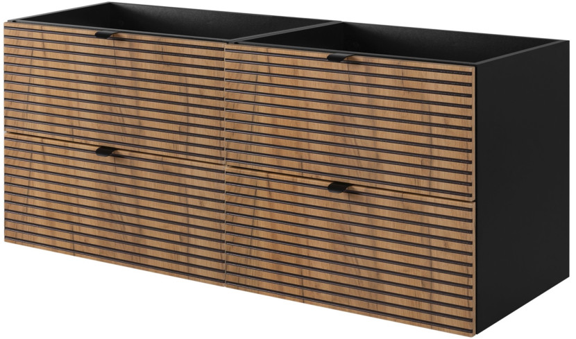 Szafka Pod UMYWALKĘ 120 cm Wisząca FREZOWANY FRONT 4S AURA 311320