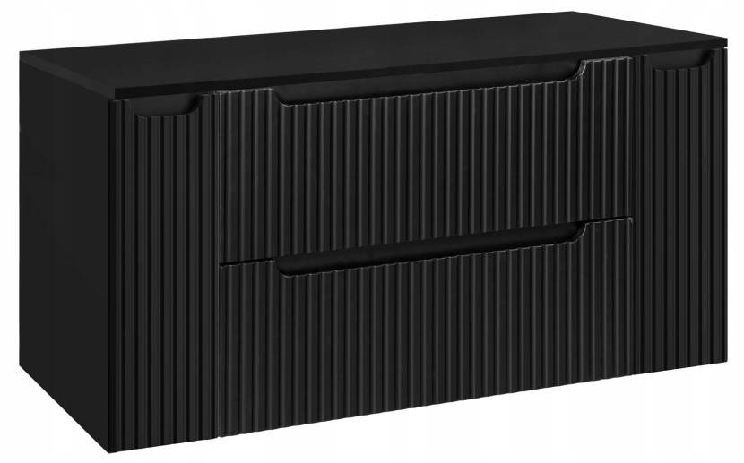 Szafka pod Umywalkę 120 cm z Blatem RYFLE NOVA BLACK 232705
