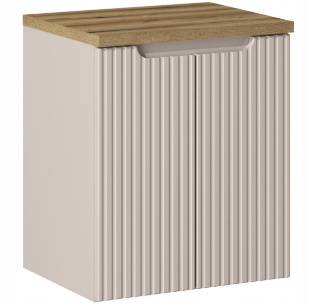 Szafka Pod Umywalkę 50 cm BLAT EVOKE RYFLE 2D NOVA KASZMIR 290897
