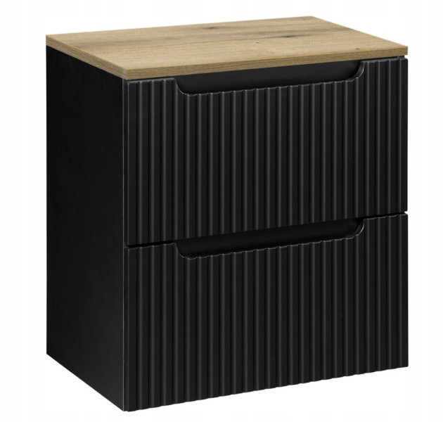 Szafka pod Umywalkę 50 cm z Blatem Ryfle NOVA BLACK 299858