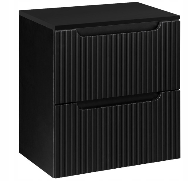 Szafka pod Umywalkę 50cm z blatem RYFLE NOVA BLACK 221901