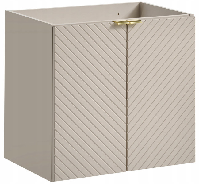 Szafka Pod Umywalkę 60 cm Kaszmir Wisząca Frezowana 2D VIVA 432498