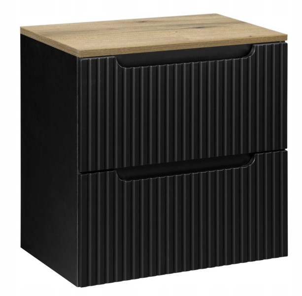 Szafka pod Umywalkę 60 cm z Blatem RYFLE NOVA BLACK 221913