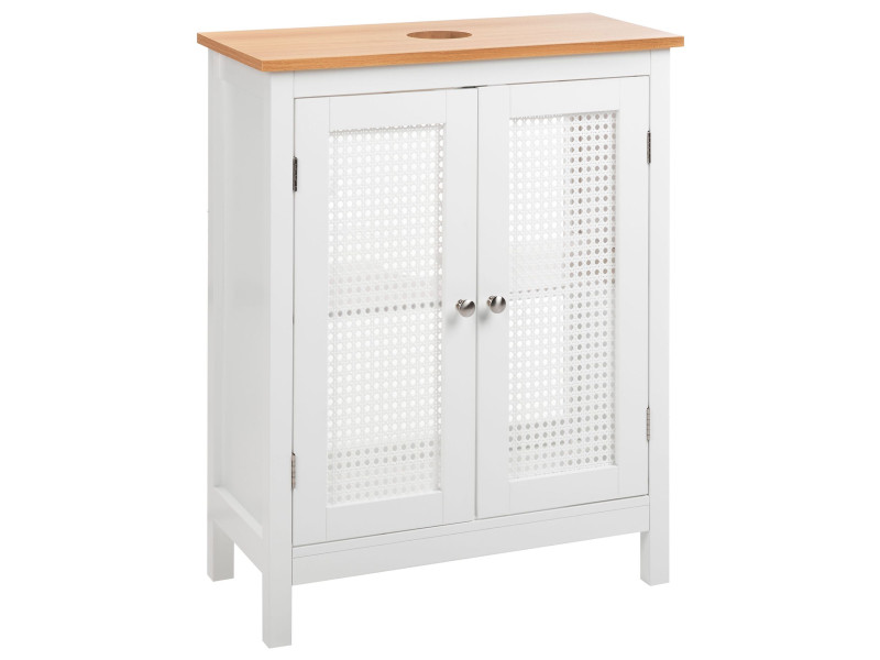 Szafka pod umywalkę 60 x 75 cm MDF biała 516889