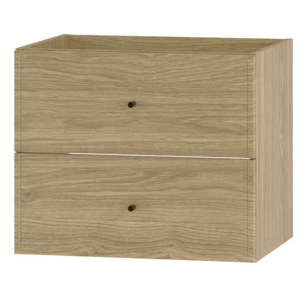 Szafka pod Umywalkę 60cm 2 Szuflady Dąb Olejowany Marco 750152