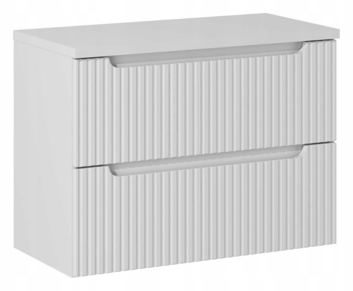 Szafka Pod Umywalkę 80 cm BIAŁA Z BLATEM RYFLE 2S NOVA WHITE 262820