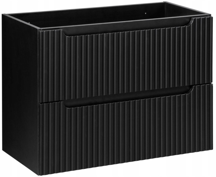 Szafka pod Umywalkę 80 cm z Szufladami RYFLE NOVA BLACK 211281