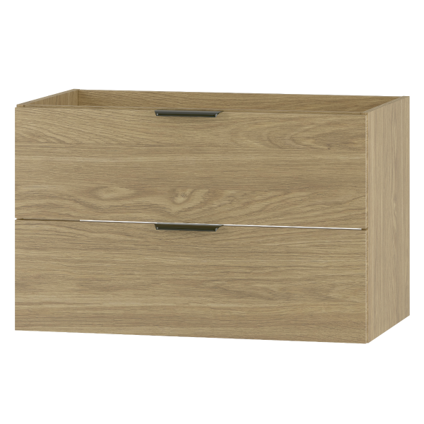 Szafka pod Umywalkę 80cm 2 Szuflady Dąb Olejowany Pile 749976