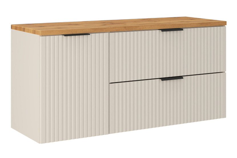 Szafka pod Umywalkę Adel Cashmere 120cm z Blatem i Szafką z Koszem na 976948