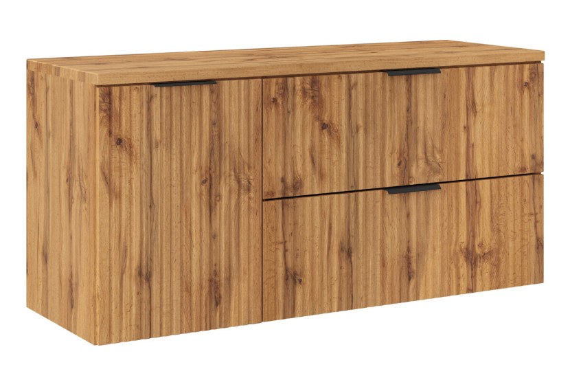 Szafka pod Umywalkę Adel Oak 120cm z Blatem i Szafką z Koszem na Pranie 976964