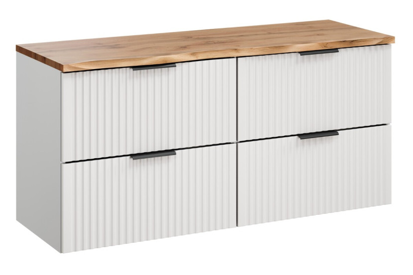 Szafka pod Umywalkę Adel White 120cm z Blatem 976970