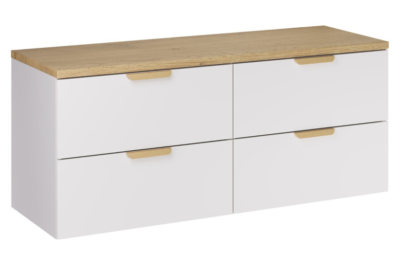 Szafka pod Umywalkę Aster White 120cm z Blatem 976703
