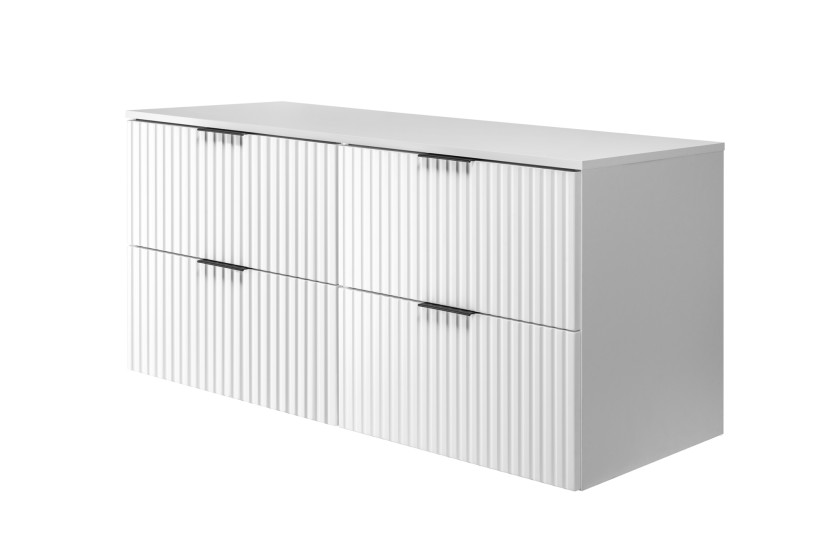 Szafka pod umywalkę, biała, 120 (2 x 60 cm) x 57 x 46 cm + blat 1059998