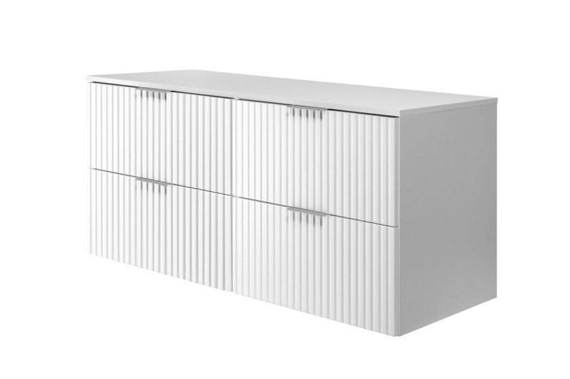 Szafka pod umywalkę, biała, 120 (2 x 60) x 57 x 46 cm + blat 1060121
