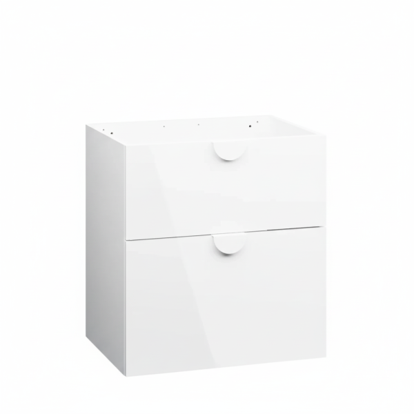 Szafka pod umywalkę COCO 60 cm biały połysk bez umywalki 811752