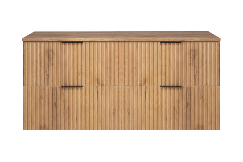 Szafka pod umywalkę, dąb Craft 120 (2 x 60 cm) x 57 x 46 cm + blat roboczy 1058750