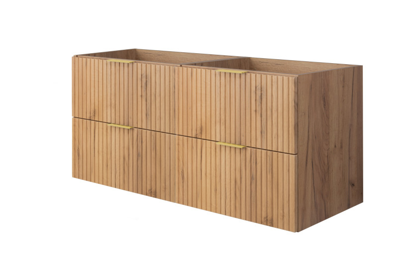 Szafka pod umywalkę, dąb Craft, 120 (2 x 60) x 57 x 46 cm, bez blatu 1060170