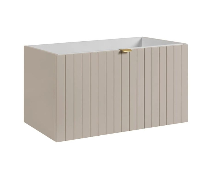 Szafka pod umywalkę HARMO 80 cm kaszmir półmat bez umywalki 800141
