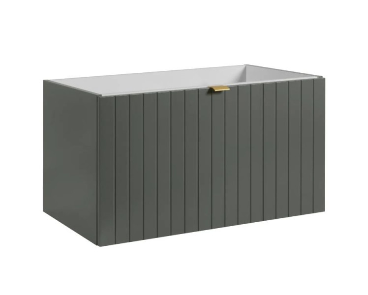 Szafka pod umywalkę HARMO 80 cm szaro-zielony półmat bez umywalki 800133