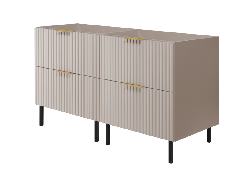 Szafka pod umywalkę, Kaszmir, 120 (2 x 60) x 77 x 46 cm, bez blatu 1060247