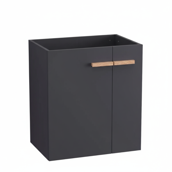 Szafka pod umywalkę L-WOOD 59 cm antracyt mat 811754
