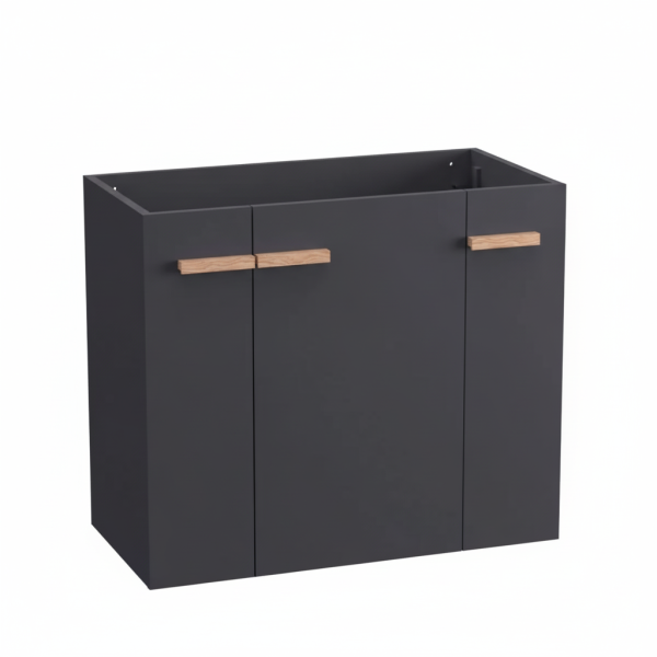 Szafka pod umywalkę L-WOOD 79 cm antracyt mat 811758