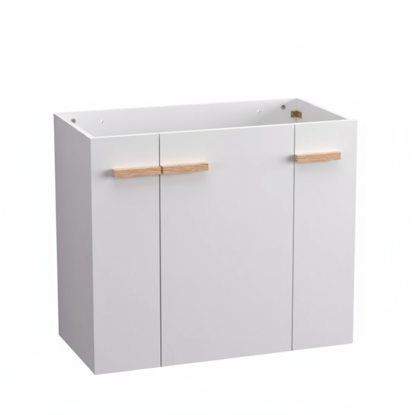 Szafka pod umywalkę L-WOOD 79 cm biały połysk 811746