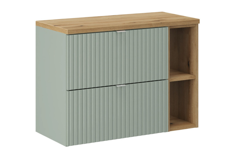 Szafka pod Umywalkę Line Reed Green 80cm z Blatem 983041