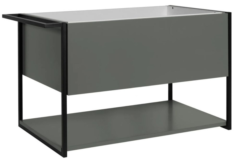 Szafka pod umywalkę LOV 80 cm szaro-zielony półmat 800146