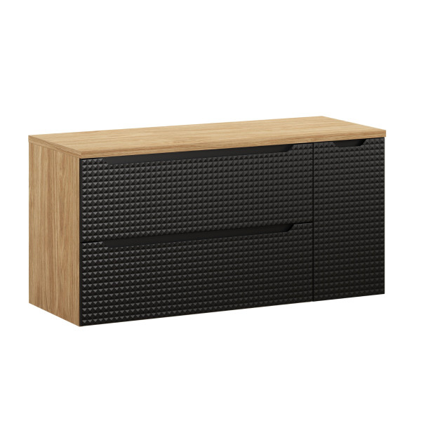 Szafka pod Umywalkę Luxor Black 120cm z Blatem 977061