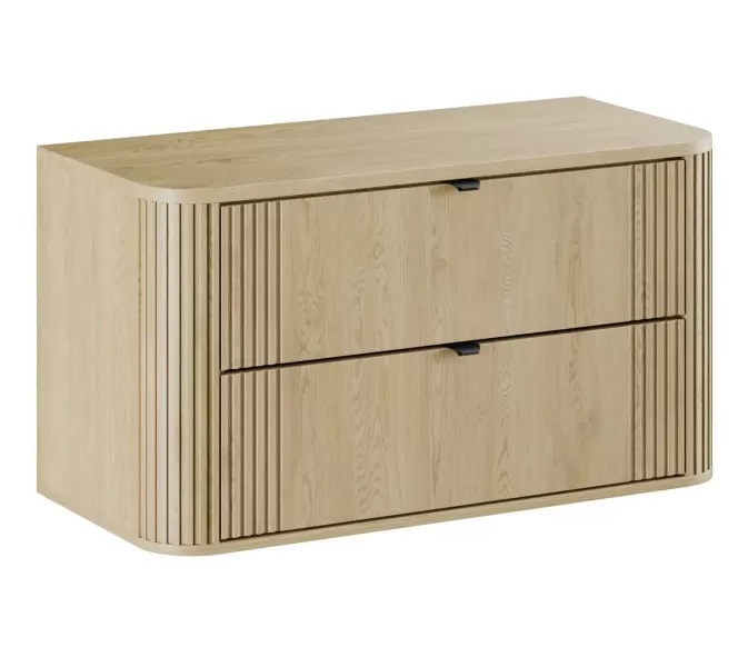 Szafka pod umywalkę nablatową OVALIA CREMONA 2S 100cm dąb cr 710260