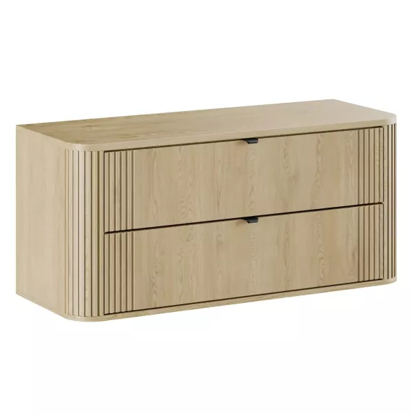 Szafka pod umywalkę nablatową OVALIA CREMONA 2S 120cm dąb cr 710264